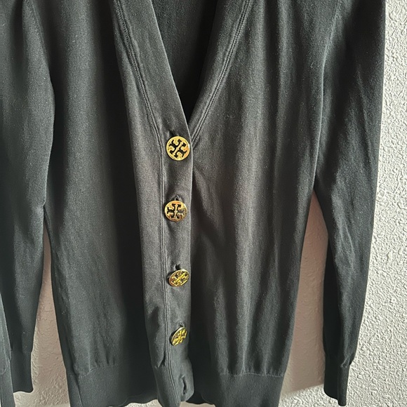 Black Tory Burch button-up cardigan Size M - Picture 3 of 6